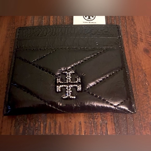 Tory Burch Kira Chevron pave card case - Picture 2 of 8